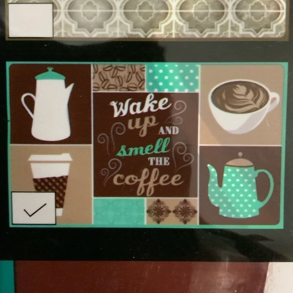 Cooking Concepts Backsplash Peel Stick Adhesive Rectangle 17.7  X 28.5 in  Teal - Picture 7 of 8